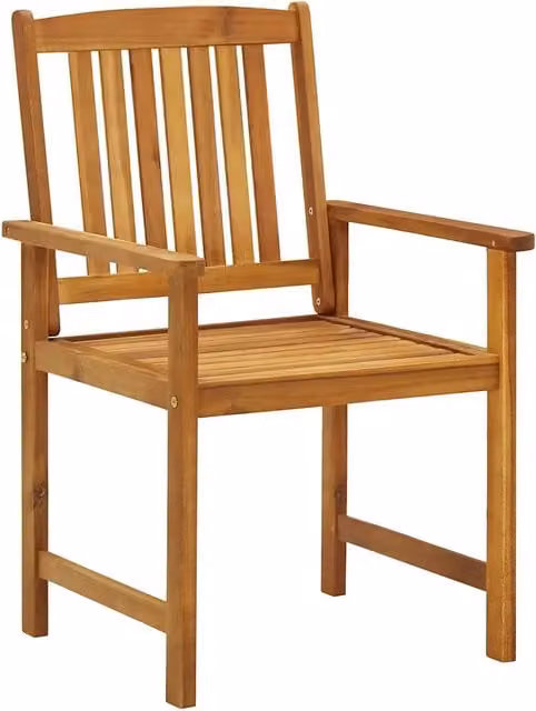 Sedie da Giardino 8 pz in Legno Massello di Acacia 3078150