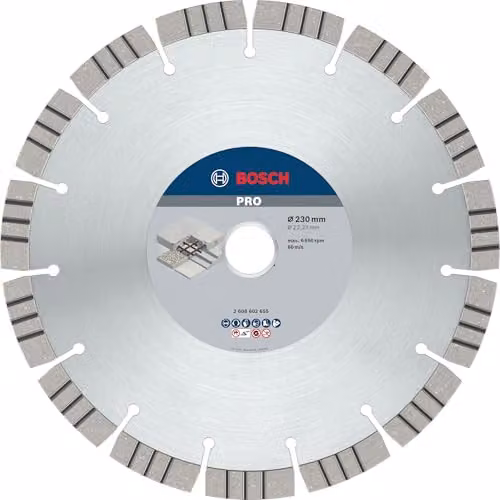 Bosch 1x Disco diamantato PRO Concrete, foro 22,23 mm