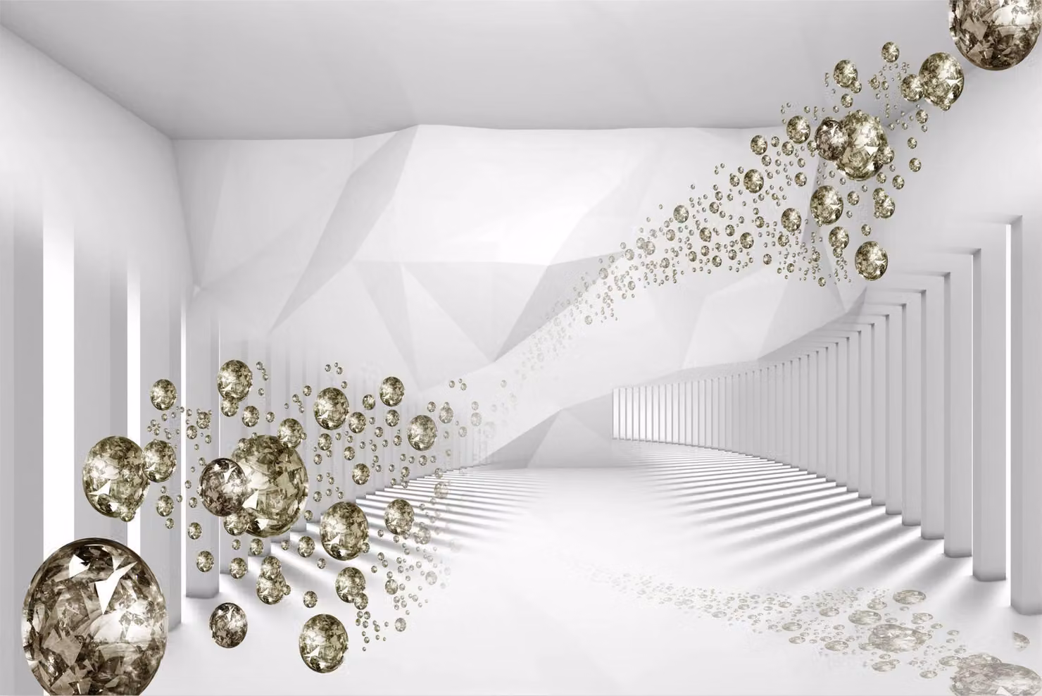 Tappetino magnetico per copriradiatore Glamour Diamonds 60x100cm