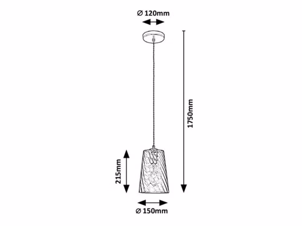 Lampada a sospensione per sala da pranzo E27 1x40W colore oro 5226 Azurine Rabalux