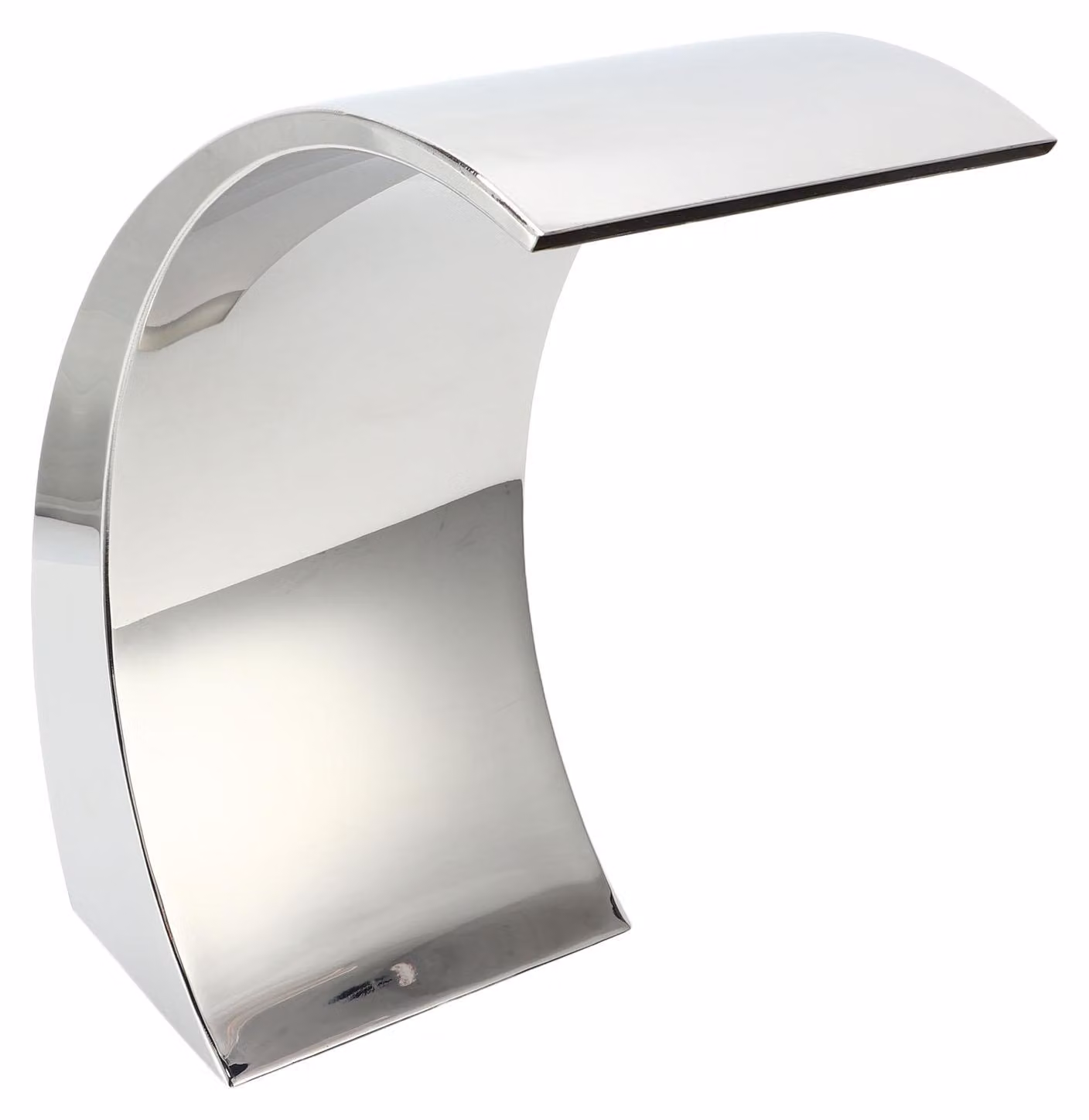 G1 1/2 filettatura interna piscina cascata scarico arrotondato arc design acciaio inox acqua fontana ugello
