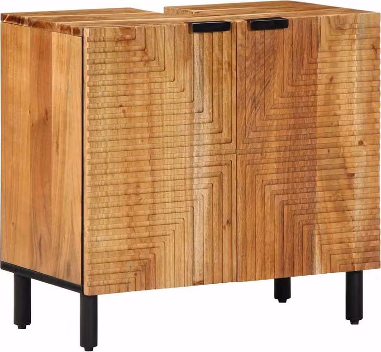 SYFAX™ Armadio per Lavabo da Bagno con porta Legno di Acacia Massello