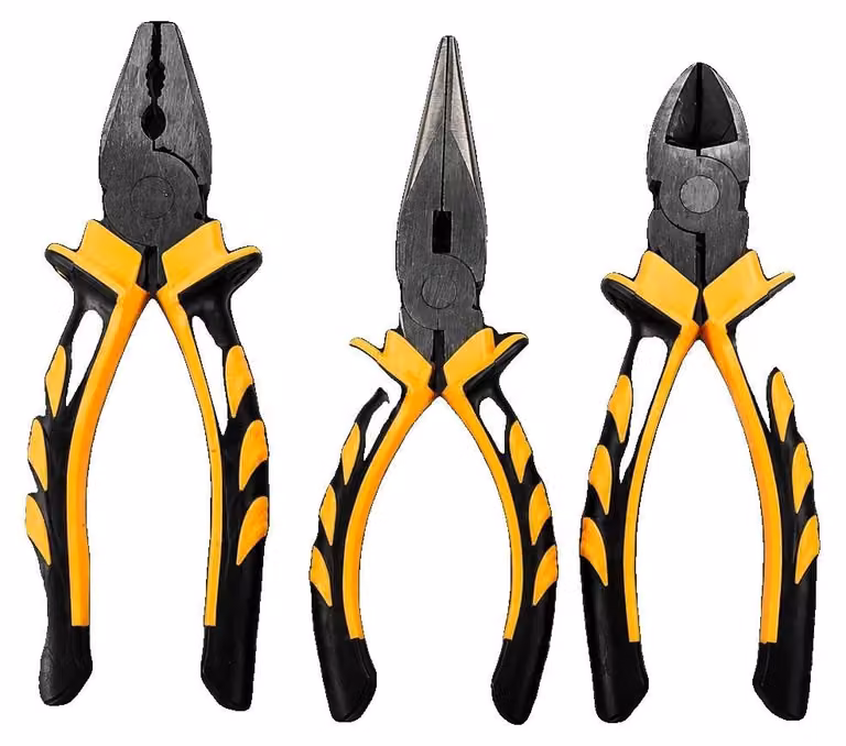 Set di utensili, acciaio ad alto tenore di carbonio, impugnature antiscivolo, lame indurite per tempra, adatti sia per uso professionale che per il fai-da-te, design leggero