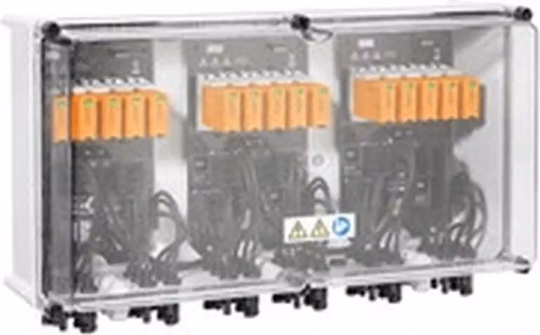 Scatola di connessione fotovoltaica Weidmüller 6 MPPT, 2IN/1OUT per MPPT, ÜSS tipo I/II, WM4C, 1 pz.