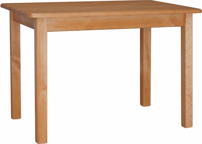 Tavolo in legno di pino massiccio nel colore Ontano 120 x 70 cm