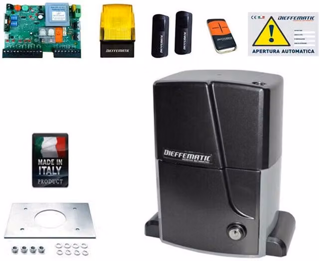 KIT AUTOMAZIONE K20 CANCELLO SCORREVOLE COMPATIBILE CON DELMA FADINI GENIUS