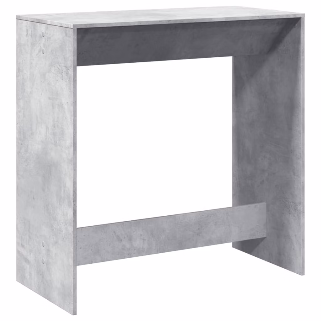 Tavolo da Bar Grigio Cemento 102x50x103,5 cm Legno Multistrato
