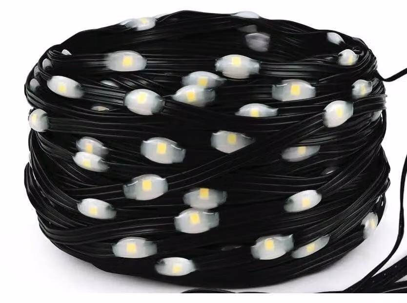 Catena luminosa a LED, 5 metri, luce bianca fredda, alimentata a batteria, per decorazioni