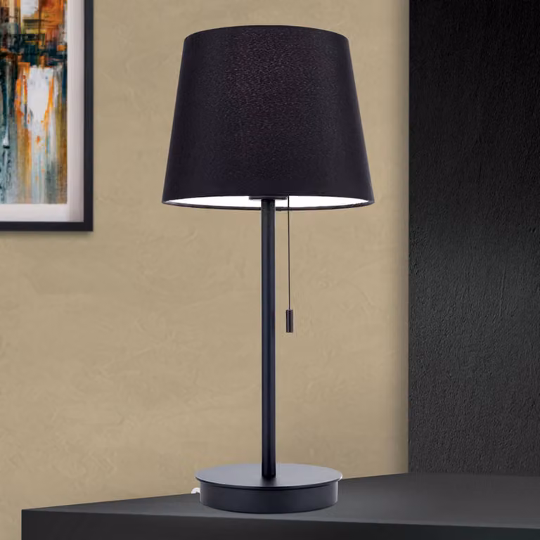 ORION Lampada da tavolo Ludwig, Nero, Soggiorno / Sala da pranzo, Metallo, Moderno, Lampada da tavolo