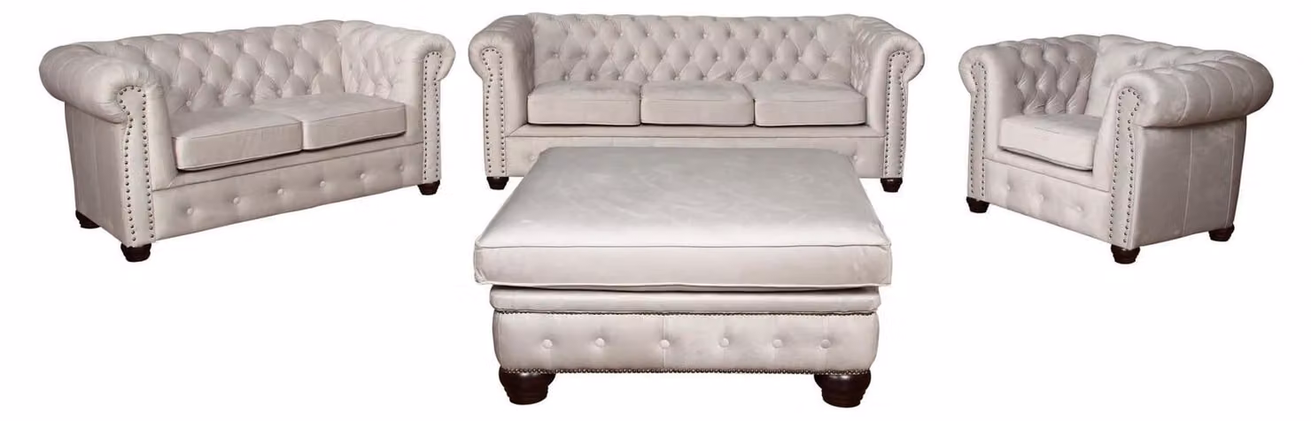 Sofagarnitur 3+2+1 Sitzer Sofa Sitz Couch Polster Garnitur Klassische Couchen