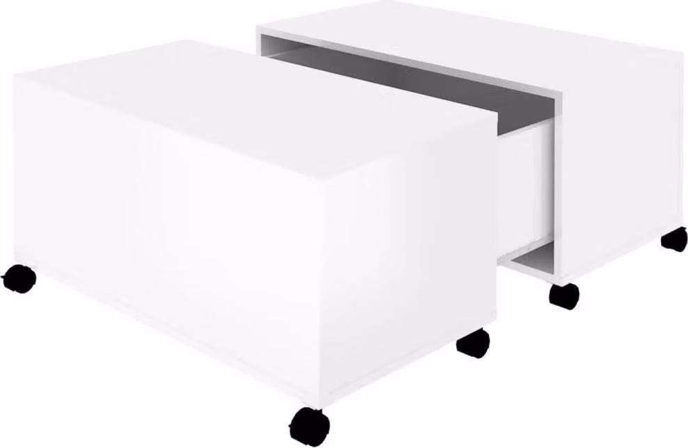 vidaXL Tavolino bianco lucido 75x75x38 cm Materiale a base di legno