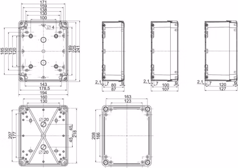 Cabina industriale Schneider Electric NSYTBS24198