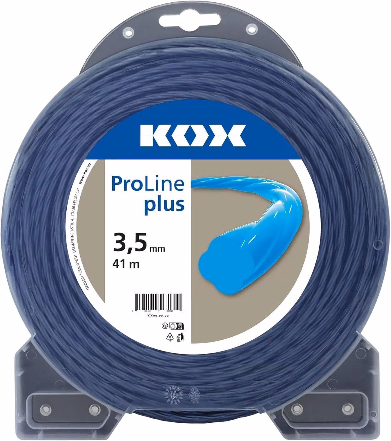 Filo di nylon da 3 mm, bobina da 56 metri, attorcigliato, ideale per la cura del giardino, resistente agli agenti atmosferici
