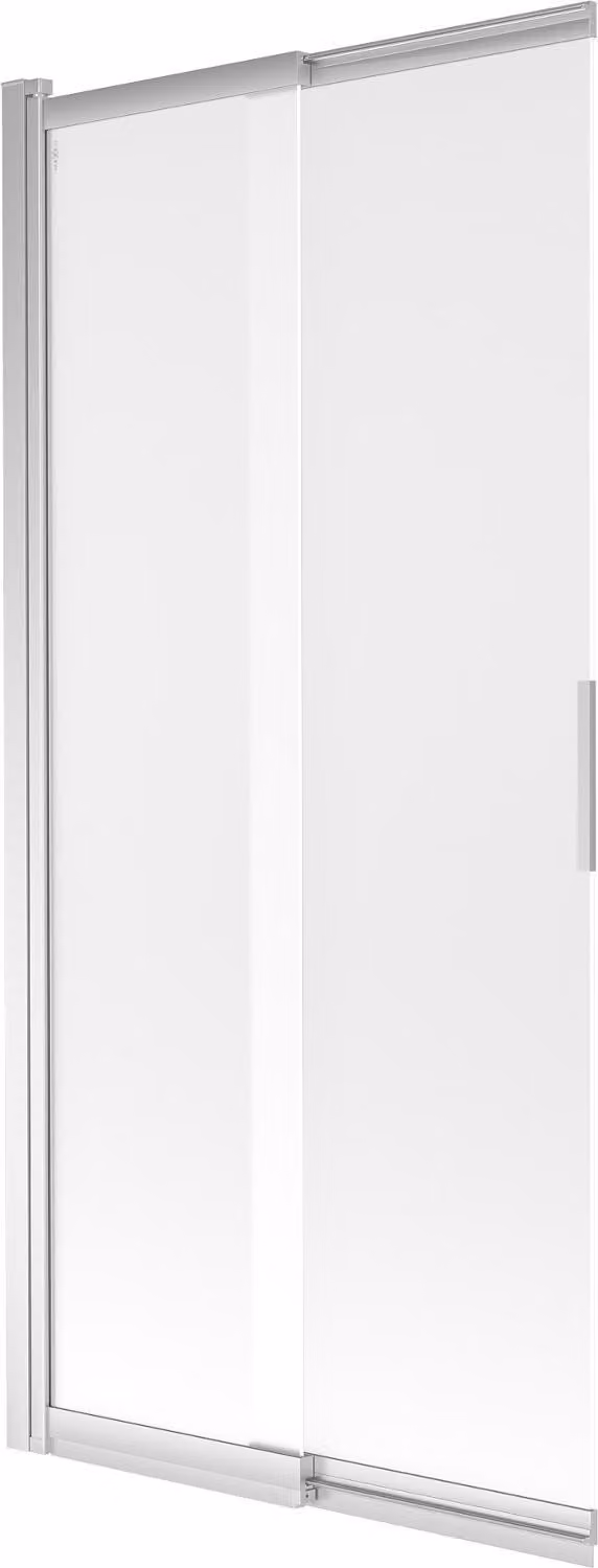 Mexen Fox paratia da vasca da bagno a 2 ante scorrevoli 85 x 150 cm, smerigliato, cromo - 891-085-002-01-30