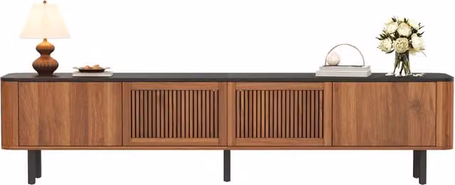 Mobile TV moderno, supporto TV, pannello TV, supporto TV basso. Design unico. 190 x 35 x 45 cm (L x P x A)