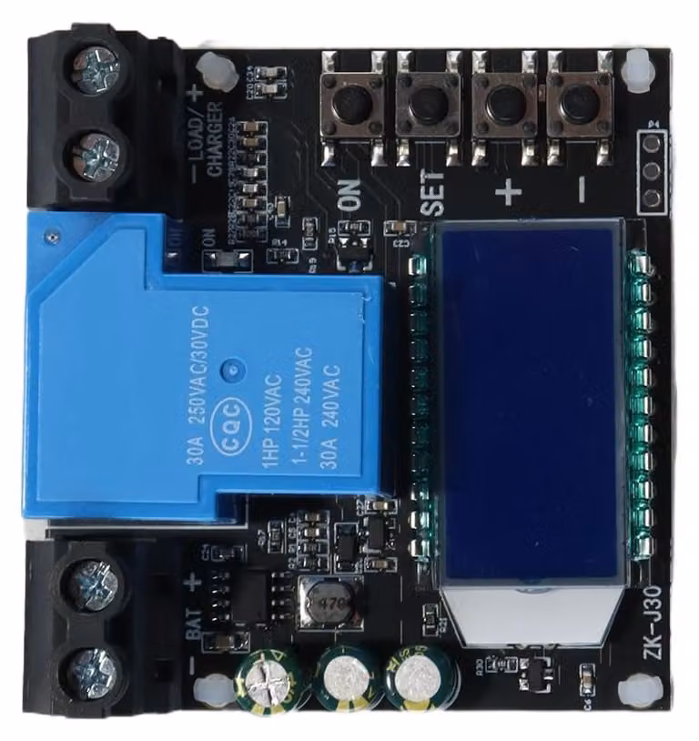 Misuratore di Coulomb DC, 6-60V, 30A, con display LCD, protezione da sovraccarico e scarica per batterie