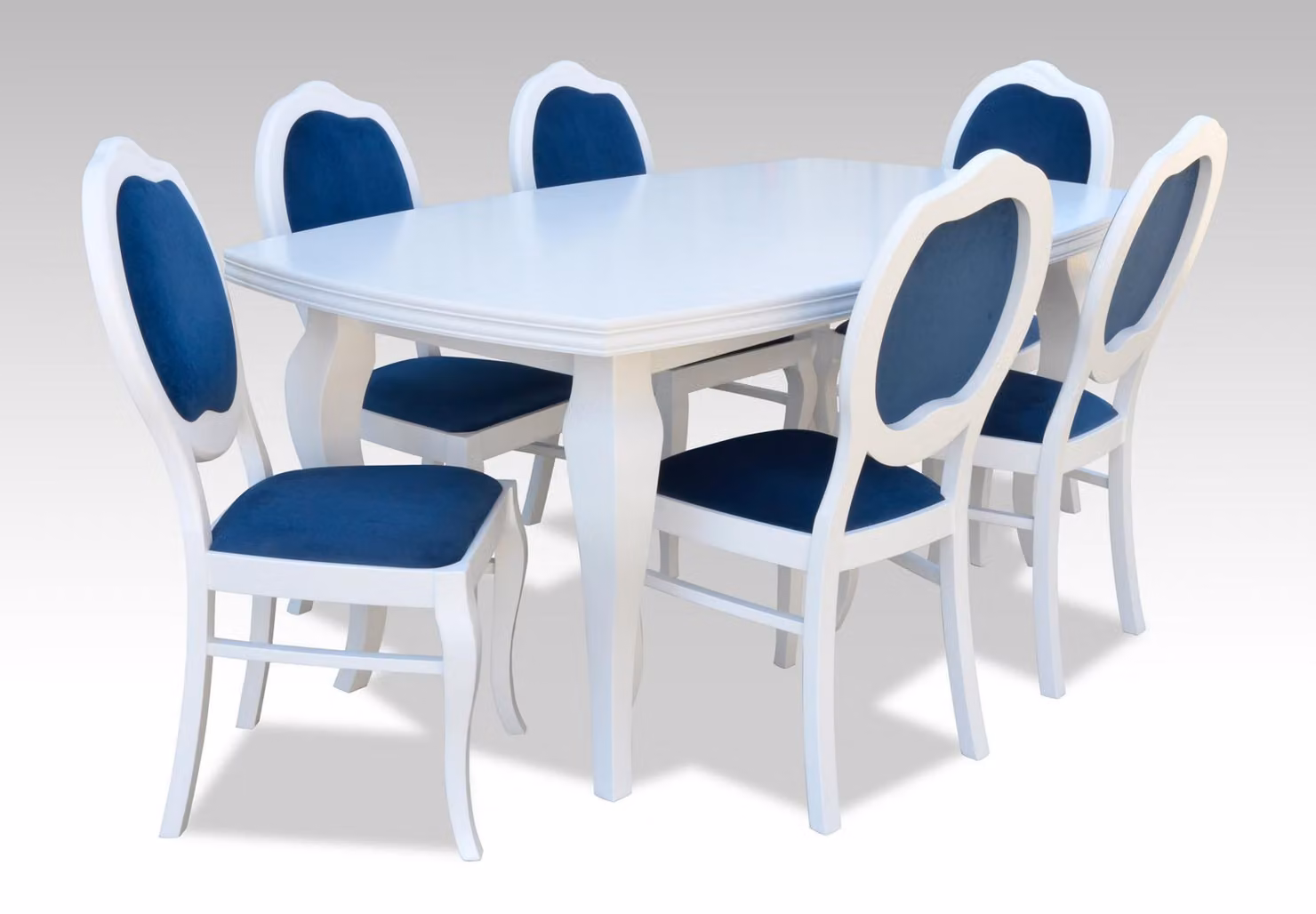 Designer Möbel Holz Tisch Sitz Ess Zimmer 6x Stühle 7tlg Set Garnitur Gruppe