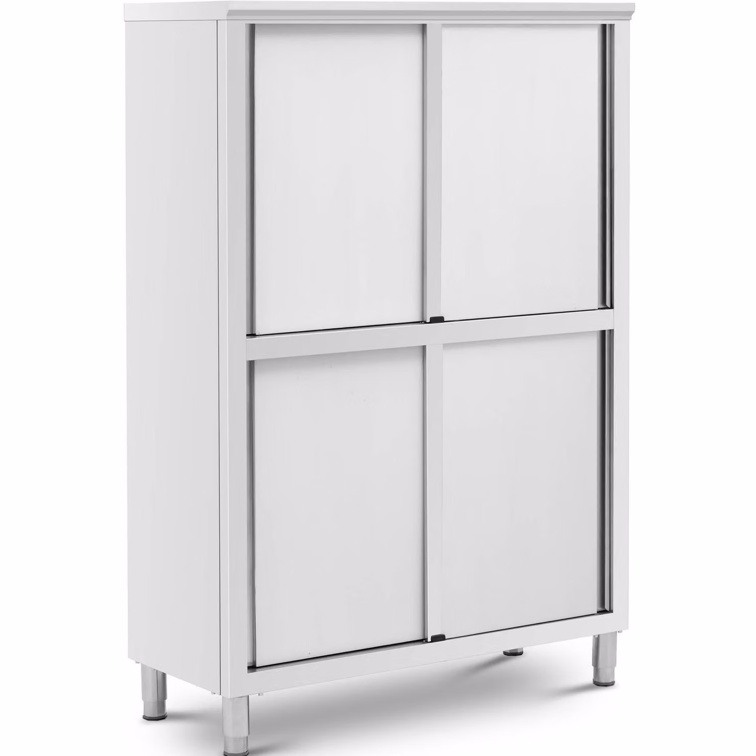 Expondo Royal Catering Armadio portastoviglie in acciaio inox - 1200 x 500 x 1800 mm - 4 ripiani - fino a 200 kg -