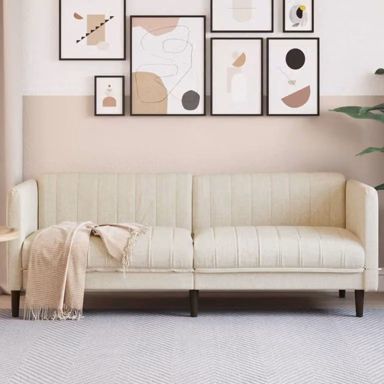 Maison Exclusive - Divano in lino, tre posti