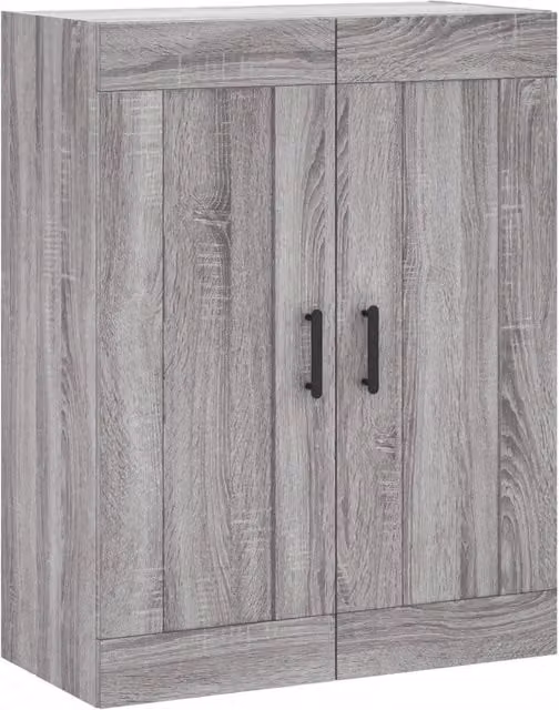 Pensile moderno HELLOSHOP26 in legno composito grigio con vano contenitore L: 69,5 cm, P: 34 cm, H: 90 cm – 1