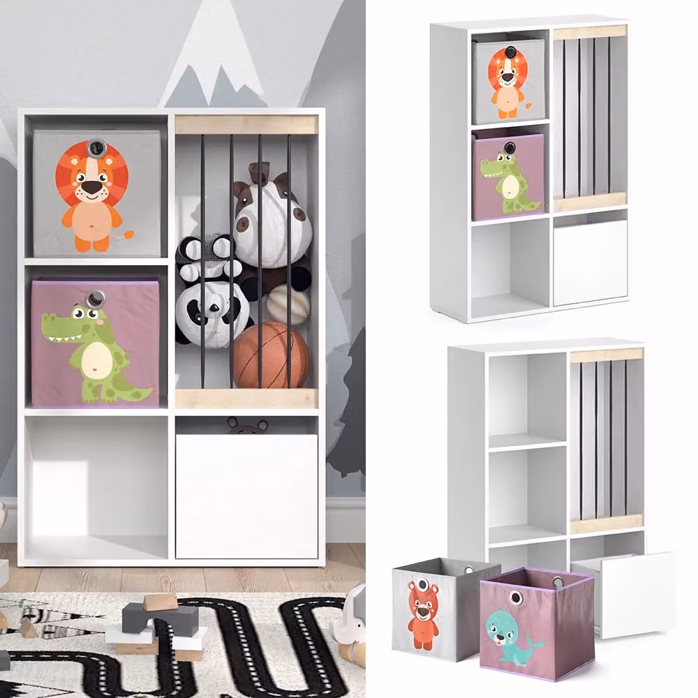 Libreria per bambini Luigi Vicco Bianco L: 29.2 cm, P: 26.6 cm, H: 107.8 cm – 2