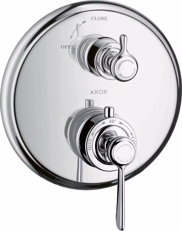 hansgrohe AXOR Thermostat Montreux encastré avec robinet d'arrêt, béqu'ille, 1 consommateur, 16801000, 16801000