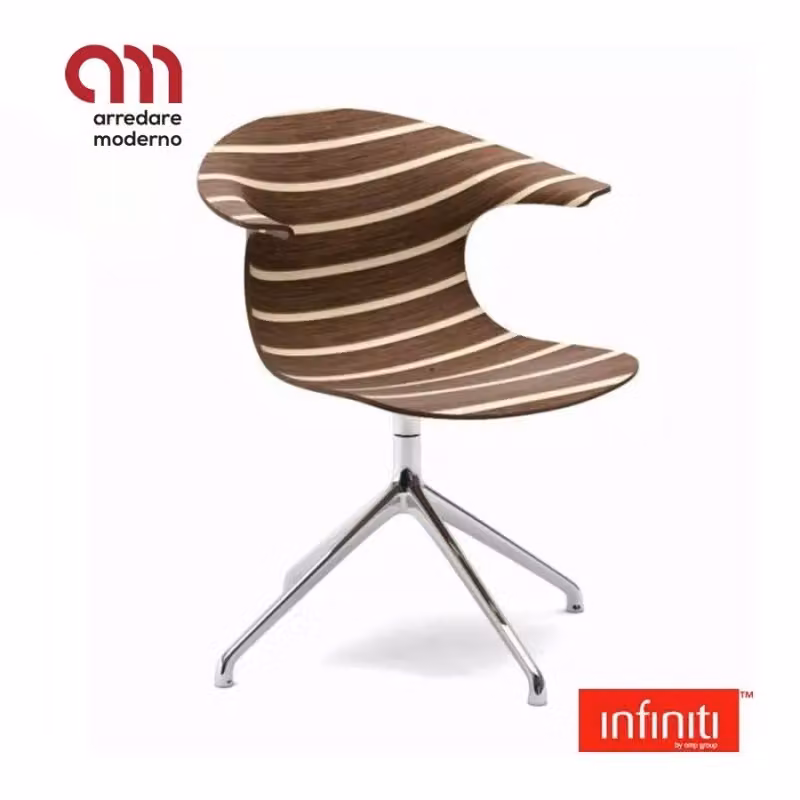 Sedia Loop 3D Vinterio 4 Star Aluminum Base Infiniti Design