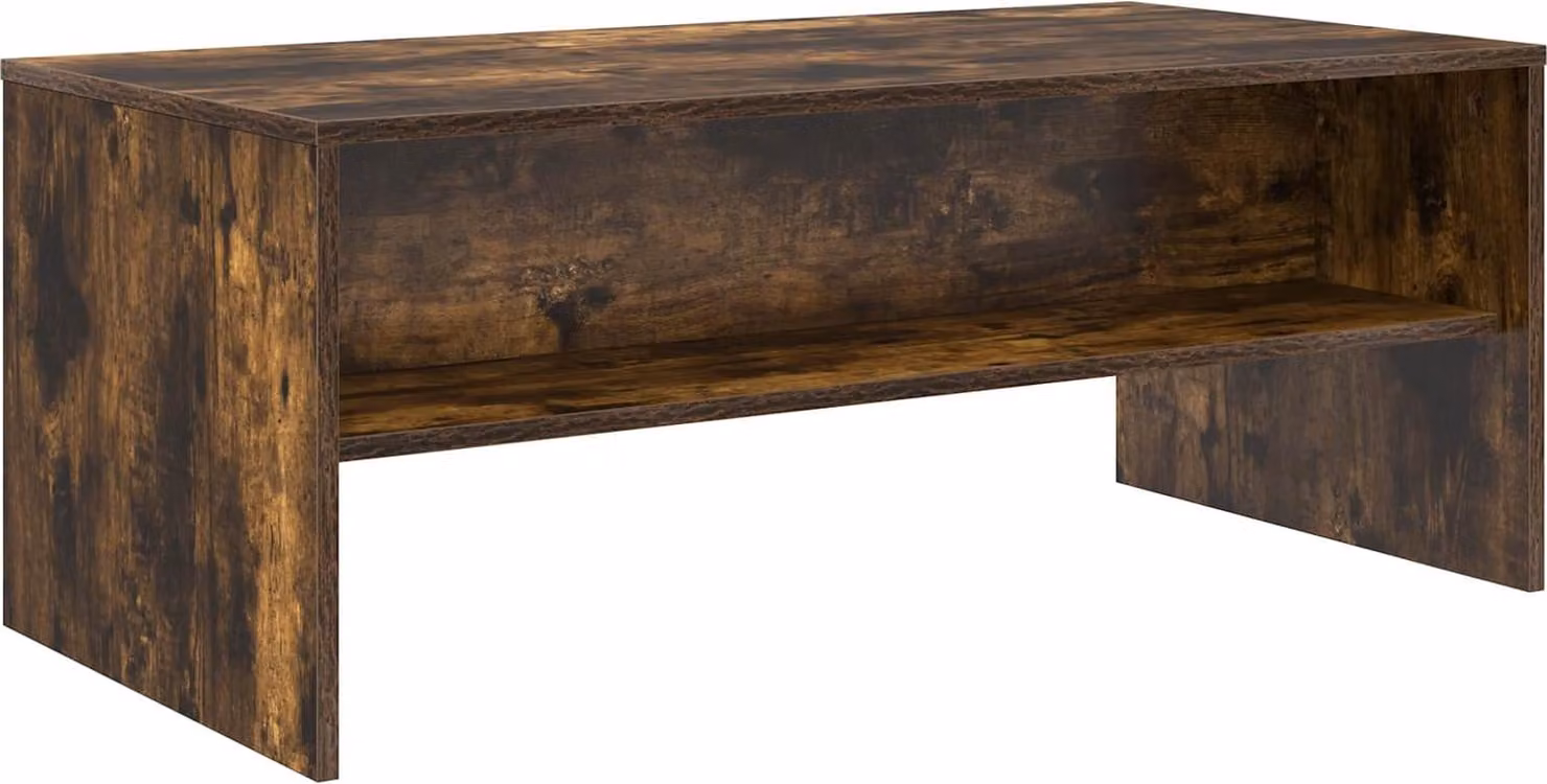 Tavolino da salotto Rovere fumé 100 x 50 x 40 cm