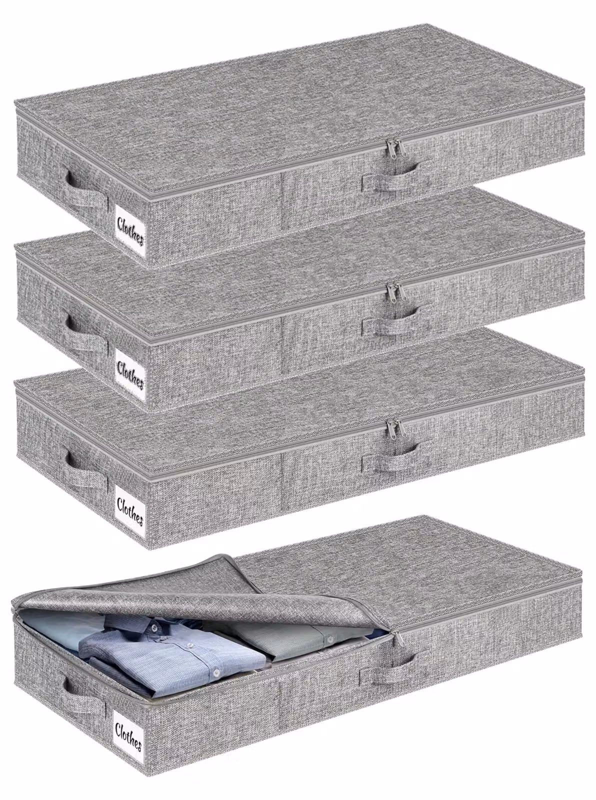 Contenitori con coperchio, confezione da 4 pezzi, dimensioni 12 cm, ideali per la camera da letto