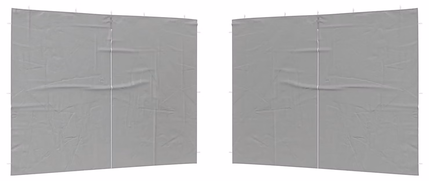 Parete per tenda da festa 2 pcs Grigio Chiaro 400 x 195 cm