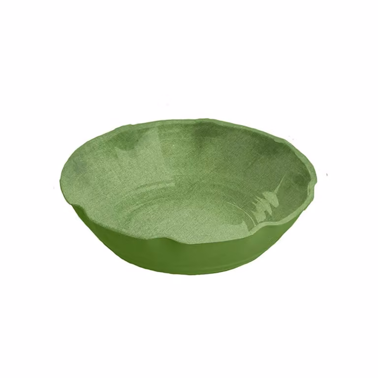 insalatiera in melamina, Linea York Verde, dim. 35x7cm