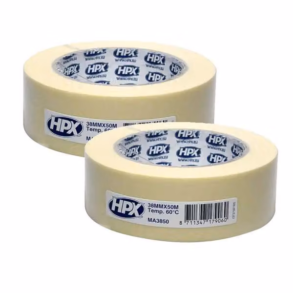Nastro adesivo Presto HPX bianco 60°, 38 mm, rotolo 2x 50m