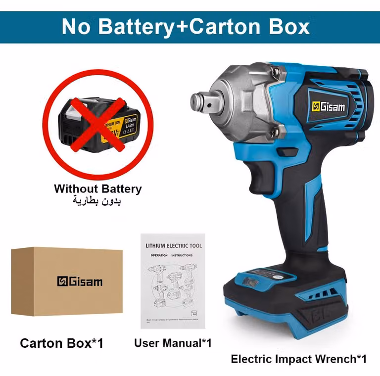 Avvitatore a impulsi – Avvitatore a impulsi a batteria, attacco da 1/2 pollice (1,27 cm) – Coppia di 1200 Nm – 6800 giri/min – Motore brushless da 18V – Senza batteria e caricabatterie