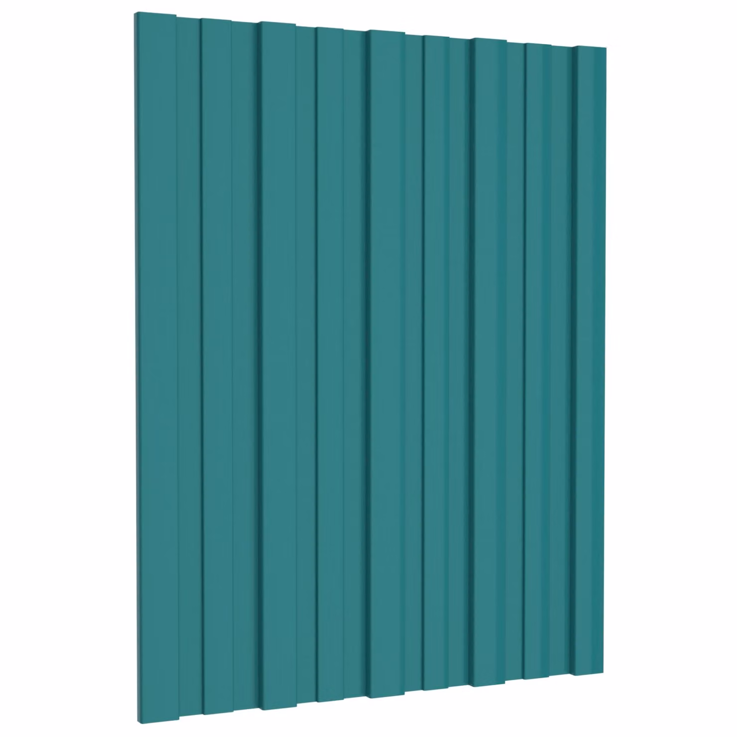 Set di 36 pannelli per tetto vidaXL in acciaio zincato verde, L: 60 cm, P: 45 cm