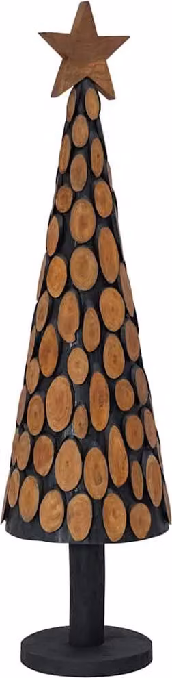 Albero di Natale Marrone 120 cm Legno massello di teak