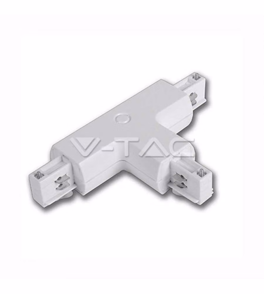 Raccordo Trifase a T per Binario Colore Bianco