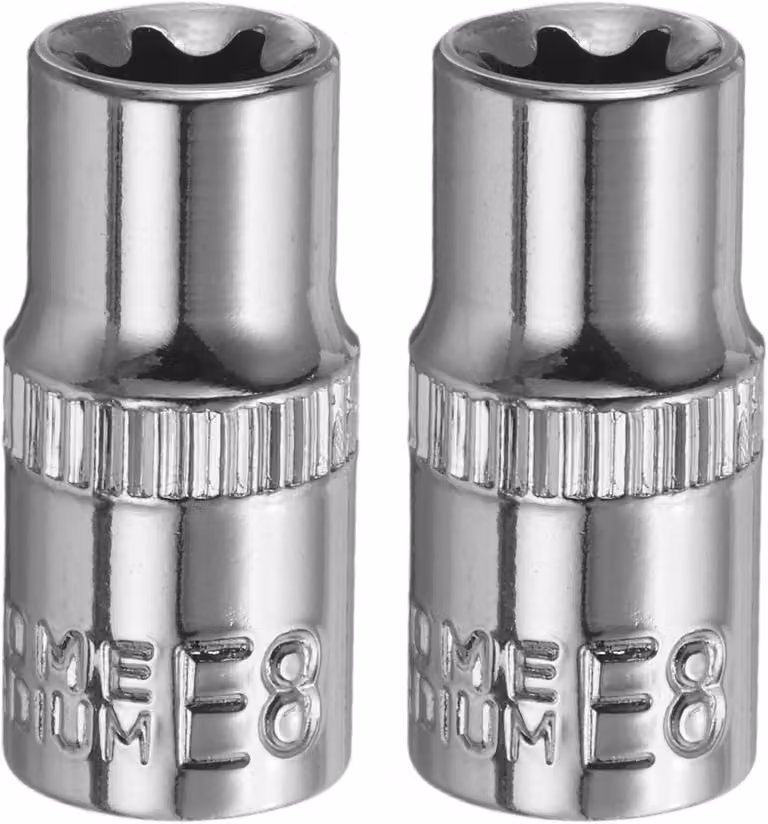 Set di punte Torx da 1/4 di pollice, modello E8, composto da 2 pezzi, per riparazioni automobilistiche