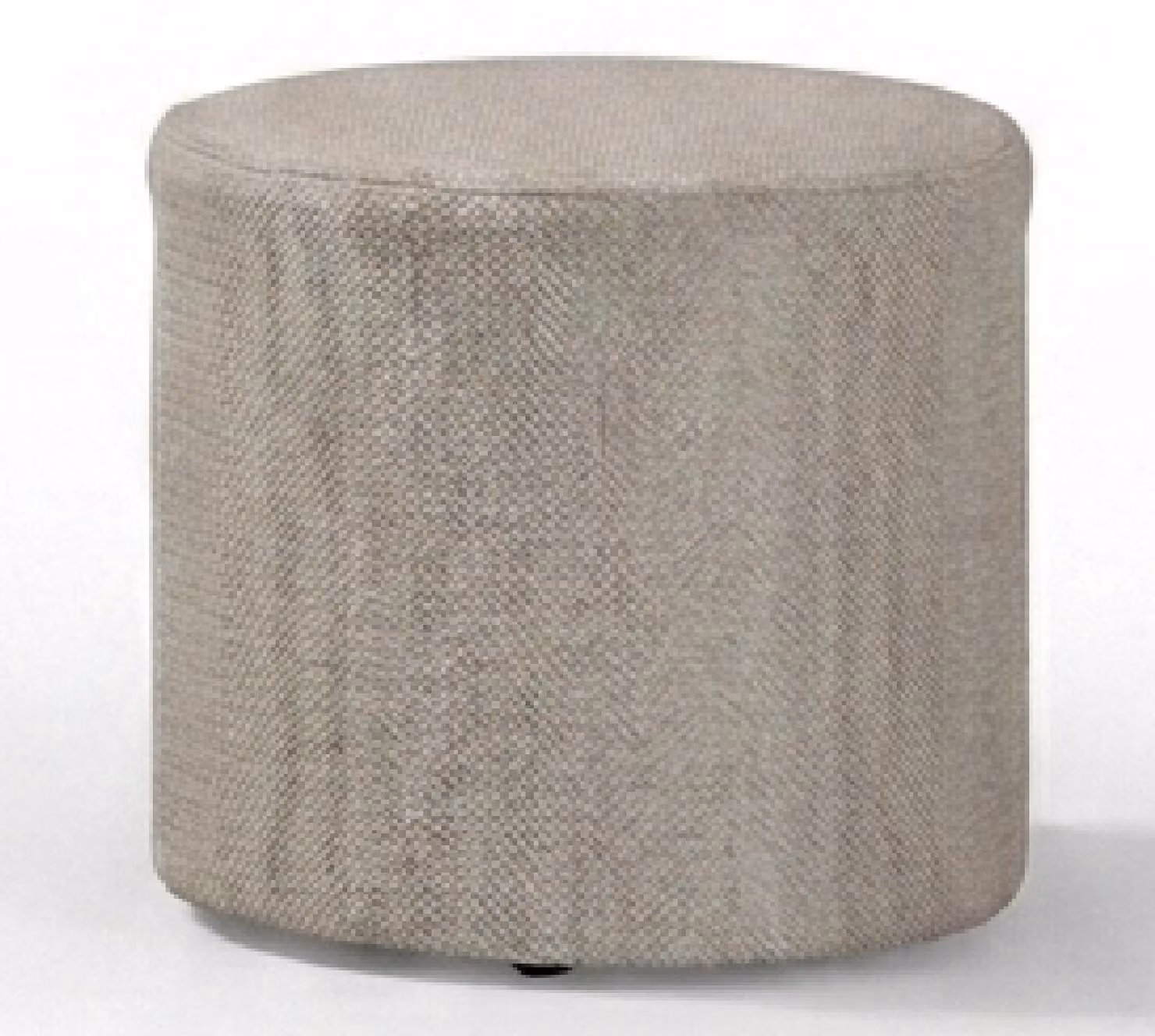 Pouf beige moderno, comodo, poggiapiedi imbottito, pouf