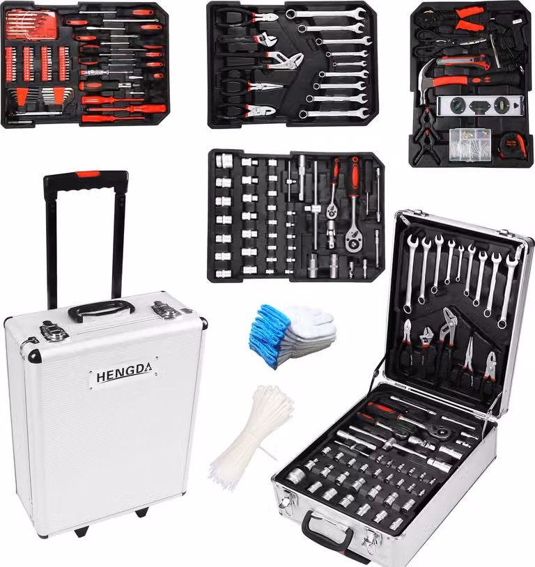 Ikodm Valigetta porta attrezzi 1031 pezzi 53*38,5*23 cm con set di attrezzi