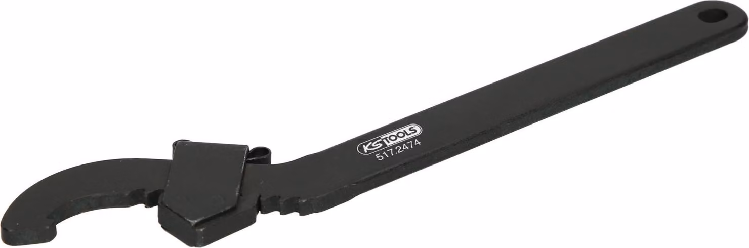 KS TOOLS Chiave a gancio regolabile con naso 45 - 90 mm - 517.2475