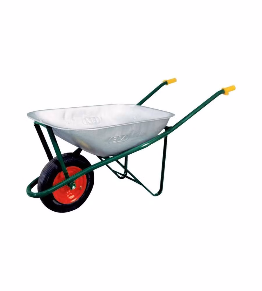 CEITP Carriola zincata 75LT verde per giardinaggio e edilizia