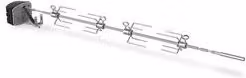 Girarrosto Weber in Acciaio Inox Argento per Barbecue a Carbone o Pellet, L: 139 cm