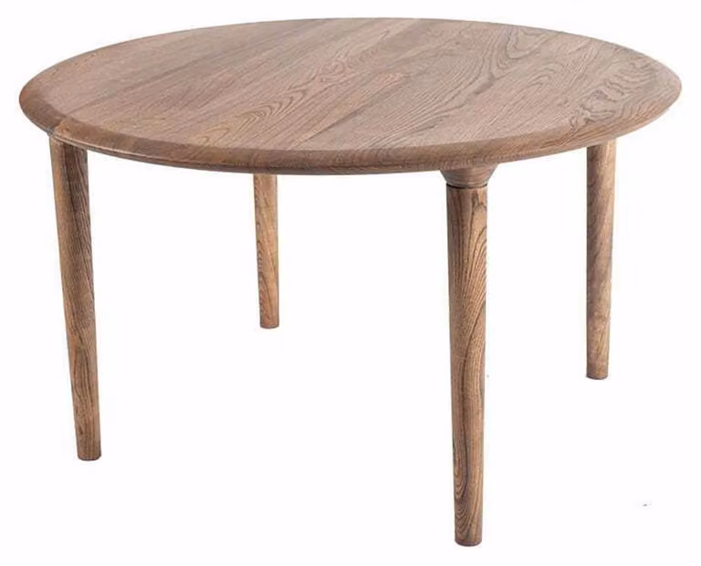 Rund Esstisch aus massivem Holz in modernem Design