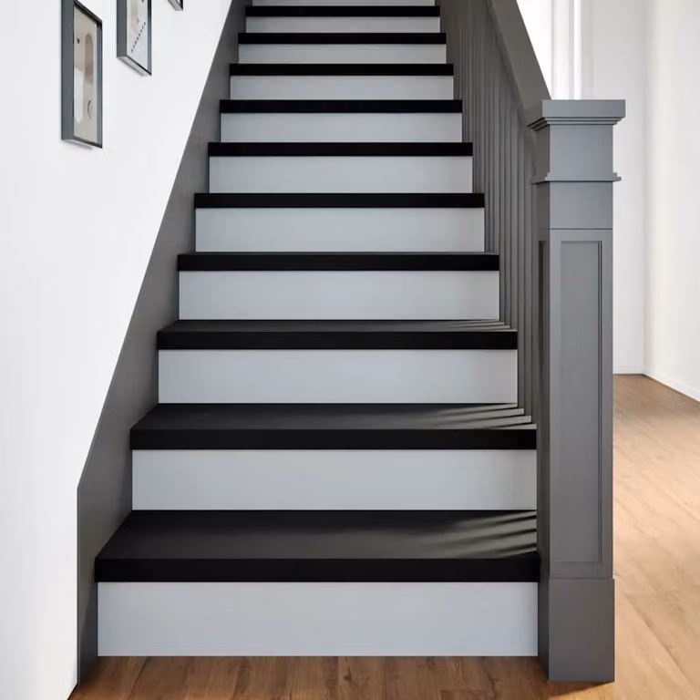 Set di 2 gradini in legno massello di rovere vidaXL, colore marrone-nero, L 70 x P 25 x H 2 cm