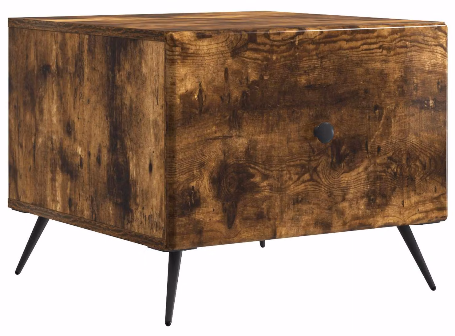 Tavolino da salotto con cassetto Rovere Fumo 49 x 50 x 40 cm