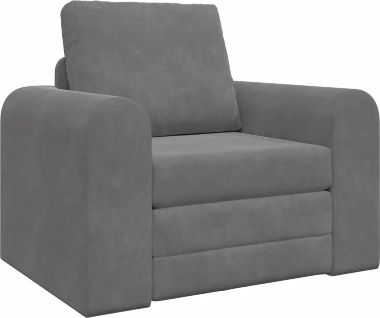 Divano letto Grigio scuro 98 x 71 x 83 cm Velluto