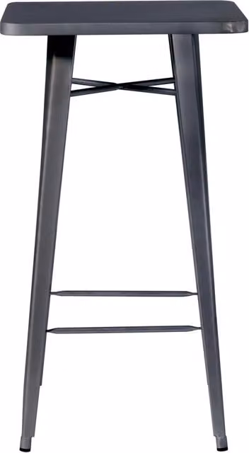 Cheonda - Tavolo Alto 60X60 Lamiera 1 Pz Colore: Piombo