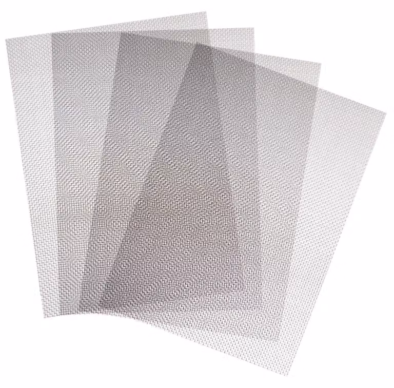 Rete metallica in acciaio inossidabile, maglia 20, dimensioni 300x210 mm, confezione da 4 pezzi