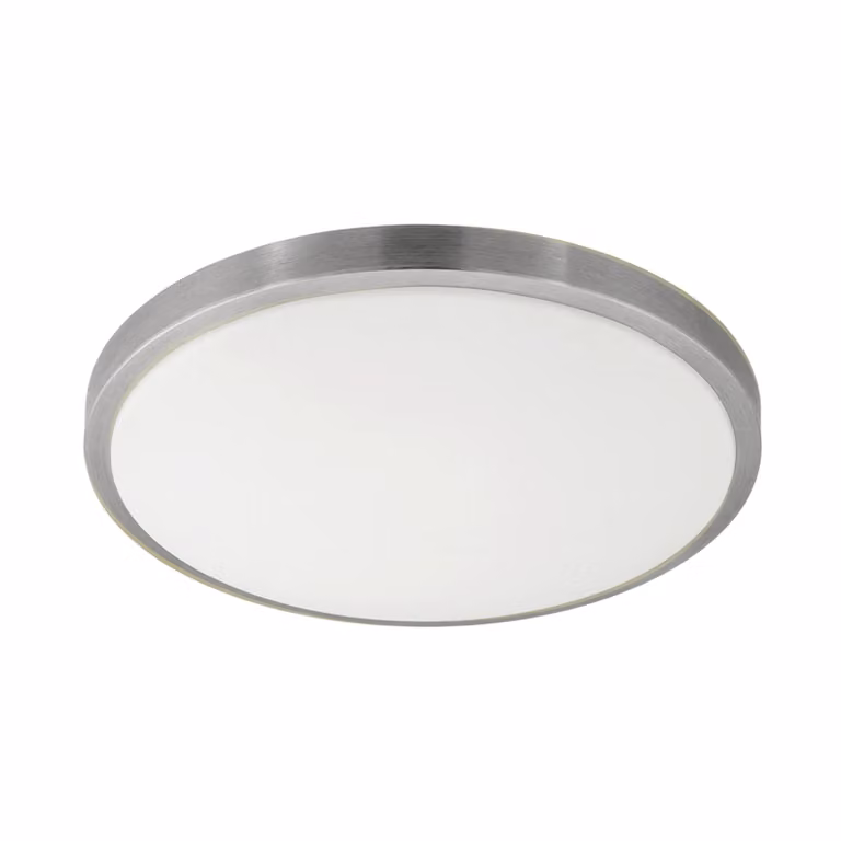 Plafoniera Classico Competa 1 Acciaio Bianco Luce Led Integrato 20W