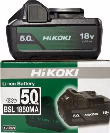 Batteria di ricambio HITACHI HIKOKI BSL1850MA 18,0 Volt 5,0 Ah LiIon scorrevole